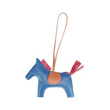 Hermes 愛馬仕 Rodeo GM 小馬吊飾(馬爾他藍/波爾多酒紅)