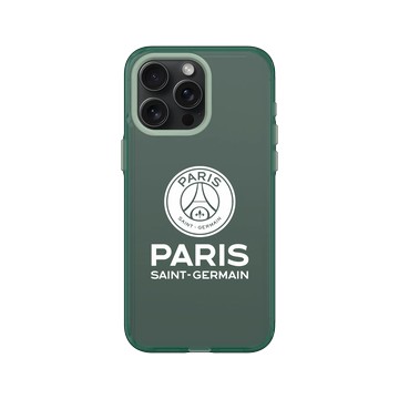 iPhone 15 Pro Max Clear 憂墨綠 - PSG - Paris Saint-Germain White 白