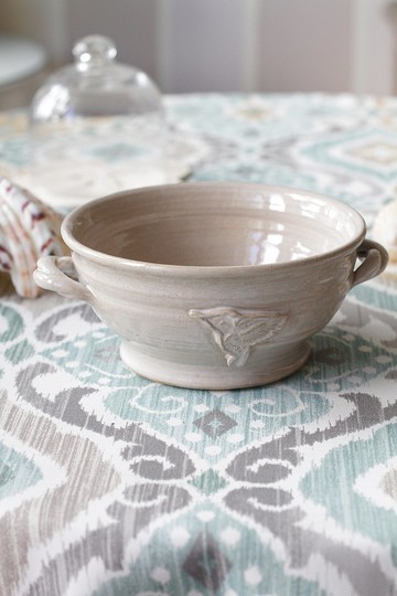 蜂鳥法式手拉坏大湯碗/花器