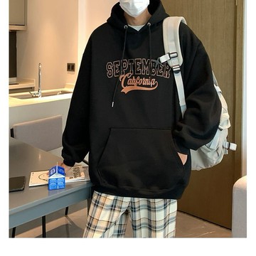 免運  美式寬鬆oversize潮牌休閒百搭情侶 加絨 刷毛連帽衛衣 帽T長袖衛衣