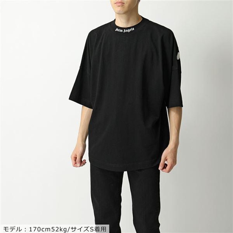 Palm Angels パームエンジェルス PMAA002F21JER002 1001 LOGO OVER TEE オーバーサイズ 半袖 Tシャツ  カットソー メンズ | LINEブランドカタログ