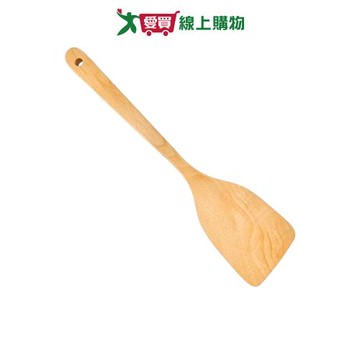 HS 山毛櫸木實煎鏟(大) 不沾鍋適用 木鏟 鍋鏟 料理 廚房 用具【愛買】