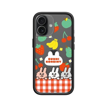iPhone 17 Mod NX -邊框背蓋組合 (相機按鈕) 黑 - Bunni Konbiny - Bunni Konbiny 水果派對