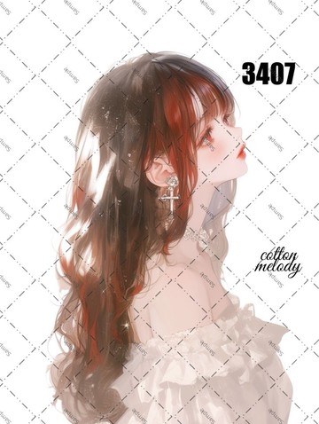 original sticker no.3407 人物貼紙 原創貼紙 原創人物貼紙 裝飾貼紙 cotton melody