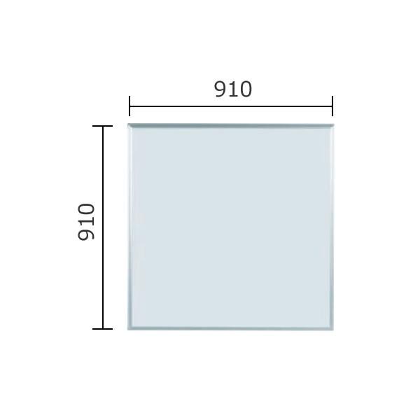 マジシリーズ　壁掛無地ホワイトボード　ホーロータイプ　910×910mm MH33