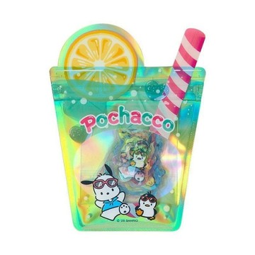 【震撼精品百貨】Pochacco 帕帢狗~日本三麗鷗Sanrio 帕恰狗夾鏈袋造型貼紙組30枚入-夏日汽水*76956