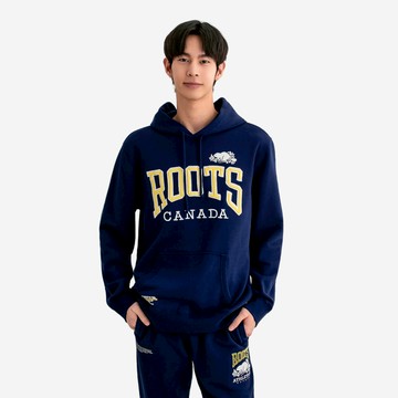 Roots 男裝-MODERN CLASSIC 連帽上衣 (靛藍)