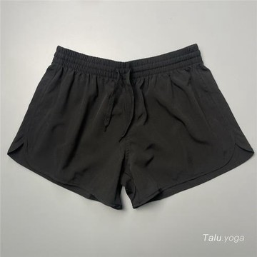大碼寬松運動短褲女速干無內襯防走光可疊穿胖mm休閑跑步健身短褲