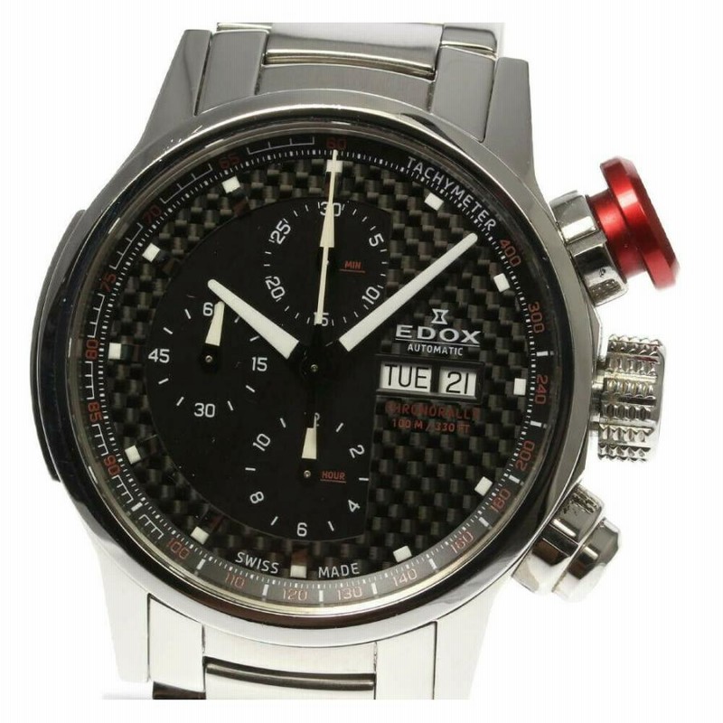 ☆美品【EDOX】エドックス クロノラリー 01112 自動巻き メンズ【ev15 