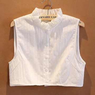 假領子方領假領子女百搭假領襯衫裝飾黑白襯衣正裝領【倪醬小鋪】