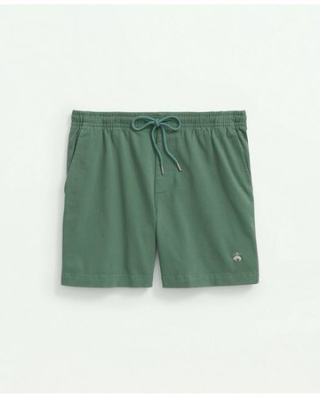 Brooks Brothers Men's Stretch Cotton Friday Club Shorts | Green | Size XS
