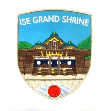 A-ONE 匯旺 地標造型刺繡 日本伊勢神宮 NO.235 7.5x6cm 聚酯纖維  彩色