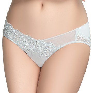 【思薇爾】撩波永生花系列M-XL蕾絲低腰三角女內褲(冰雪綠)