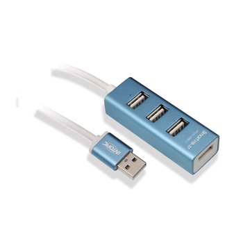 INTOPIC USB2.0鋁合金集線器 HB-37-BL