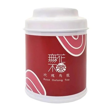 無藏茗茶 玫瑰烏龍茶 三角立體茶包 日本PET透明材質 精緻小茶罐裝  3g  3包  1罐