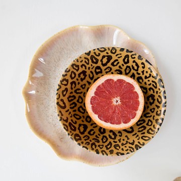 瑞典 BYON 阿瑪雅豹紋深餐碗