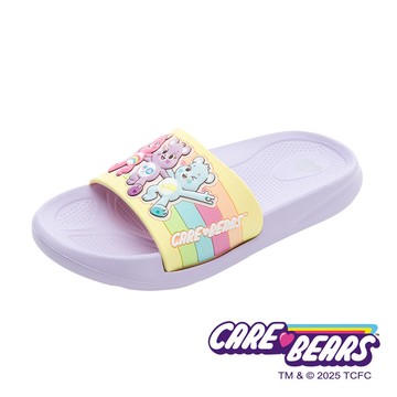 【CareBears】彩虹熊 童輕量EVA拖鞋-紫/CBKS69907
