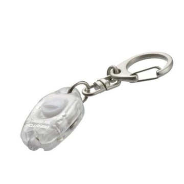 【Gentos】超迷你鑰匙圈手電筒 白色 15流明