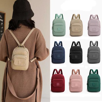 Sp house 日系小巧尼龍防潑水女款輕便後背包(9色可選)