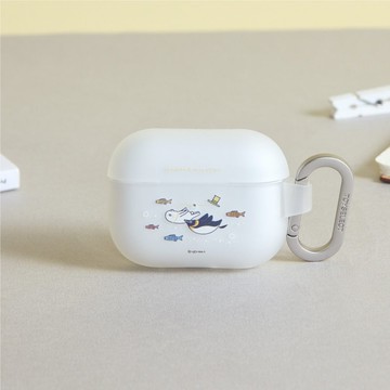 醜白兔企鵝共遊強悍防摔AirPods保護套