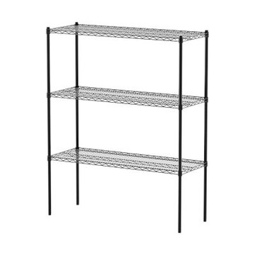 dayneeds 荷重型 120x45x150cm三層烤漆波浪架 兩色可選 超強耐重/倉儲架/置物架