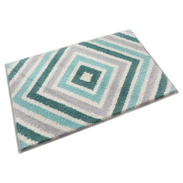 小麥購物 強力吸水厚植絨速乾地墊 L1406  回聲青色  60 x 40 x 1cm