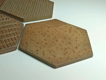 情人節禮物/陶瓷六面型杯墊(四個一組)