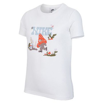 NIKE 短袖上衣 童裝 女童 大童 G NSW TEE SS GCEL 白 IF0601-100