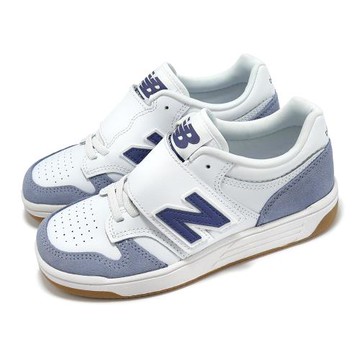 New Balance 休閒鞋 480 中童 寬楦 白 紫 魔鬼氈 膠底 復古 小朋友 運動鞋 NB PHB480IC-W