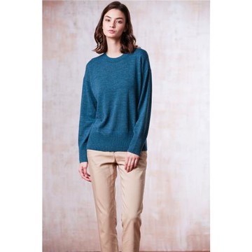 ST.MALO秘魯幼羊駝香榭針織上衣-獨