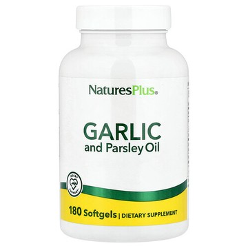 NaturesPlus, 大蒜和歐芹油，180 粒軟凝膠