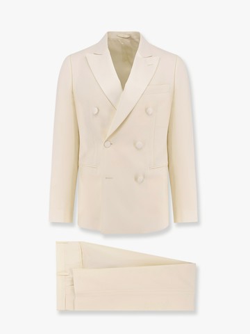 Virgin wool tuxedo with satin lapel - LARDINI - gender_Man