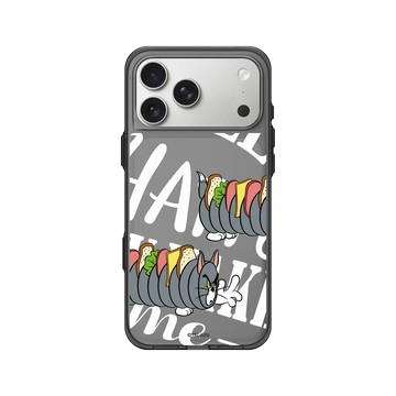 iPhone 17 Pro Max Clear (相機按鈕) 酷墨灰 - 湯姆貓與傑利鼠 Tom and Jerry - 湯姆貓三明治