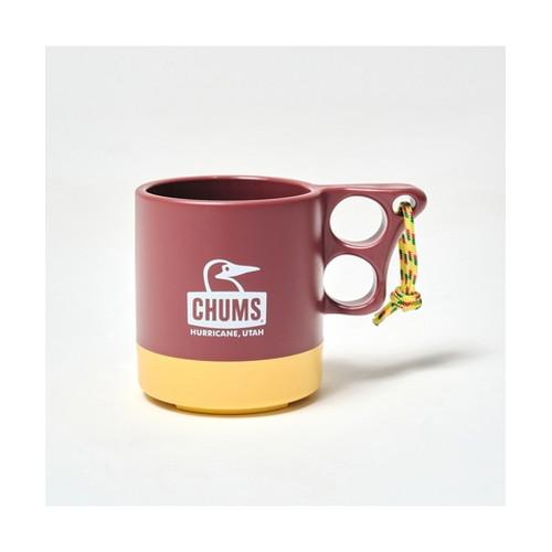 Camper Mug Cup (Burgundy  Yellow)