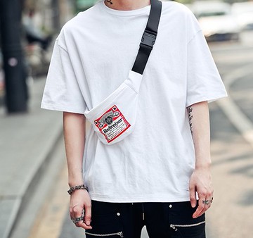 FINDSENSE H1夏季 新款 韓國 街頭 背後印花 時尚 寬鬆  個性短袖 半袖T恤 潮男 上衣