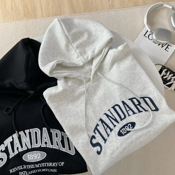 【MasCool】 STANDARD 1892美式帽T 口袋帽踢 絨毛內裡 男女同款 連帽衛衣 帽Tee 寬鬆 長袖上衣