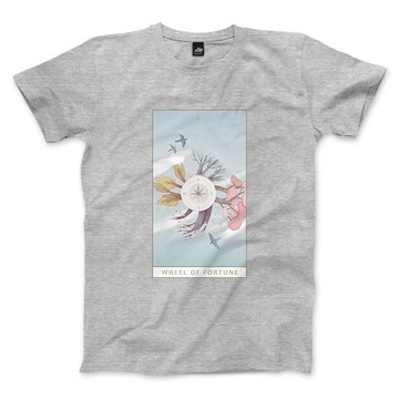 X | The Wheel of Fortune - 深麻灰 - 中性版T恤