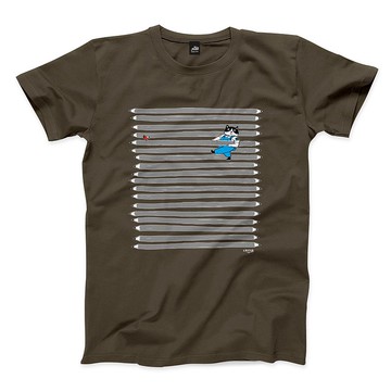 搬筆維生 - 深灰 - 中性版T恤