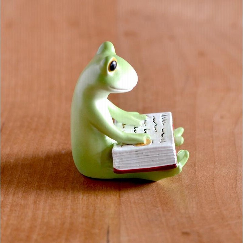 カエルの置物 コポー カエル 本読むカエル Copeau コポー