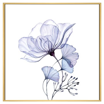菠蘿選畫所 花香紫調掛畫 40 x 40cm - 居家藝術裝飾  木色