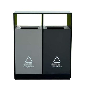 戶外垃圾桶不銹鋼分類垃圾箱公共場合室外公園景區果皮箱街道環衛[DD080109]