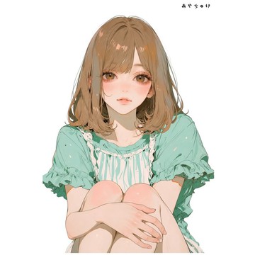 【8 月新品】07-139-0183 人物貼紙 簡約夏日女子