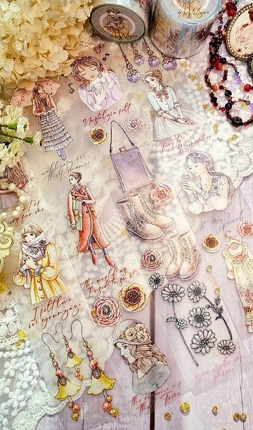 Nostalgia 5cm 霧面 PET 膠帶