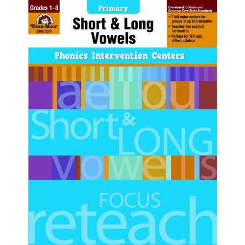 Short and Long Vowels  Grades 1-3 (Phonics Intervention Centers Primary)