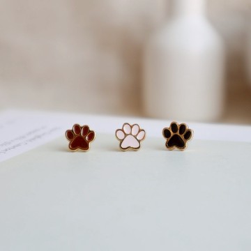 貓掌 小腳掌 喵掌玉璽肉球 耳環 耳夾 貓咪 交換禮物 貓咪耳環
