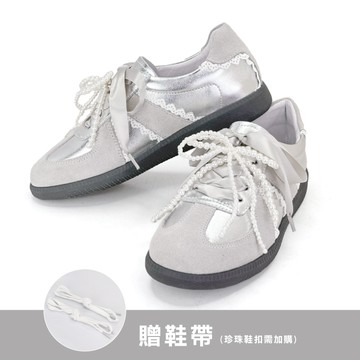 Shirley 奢美蕾絲雙鞋帶真皮德訓鞋