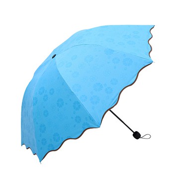 0573 遇水開花傘 遮陽傘 折疊傘 防曬雨傘 防風遮陽舒適好握 雨傘