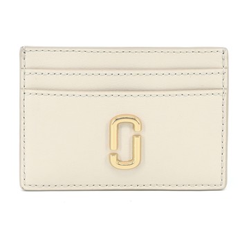 MARC JACOBS THE J MARC滑面皮革名片/卡片夾-米白