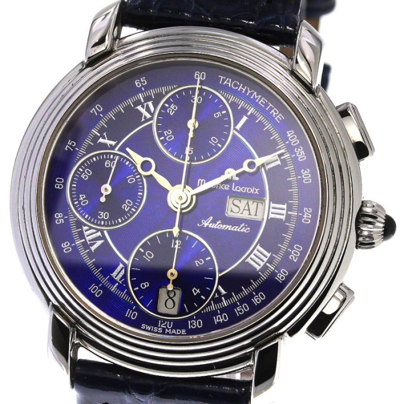 ☆良品 【Maurice Lacroix】モーリス・ラクロア マスターピース クロノ 