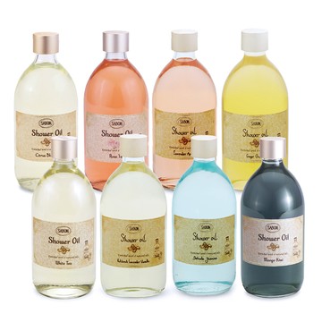 SABON 沐浴油 500ml 任選 (白茶/以色列綠玫瑰/P-L-V 經典/茉莉花語/玫瑰茶語/香蘋薰衣草)★加碼贈壓頭